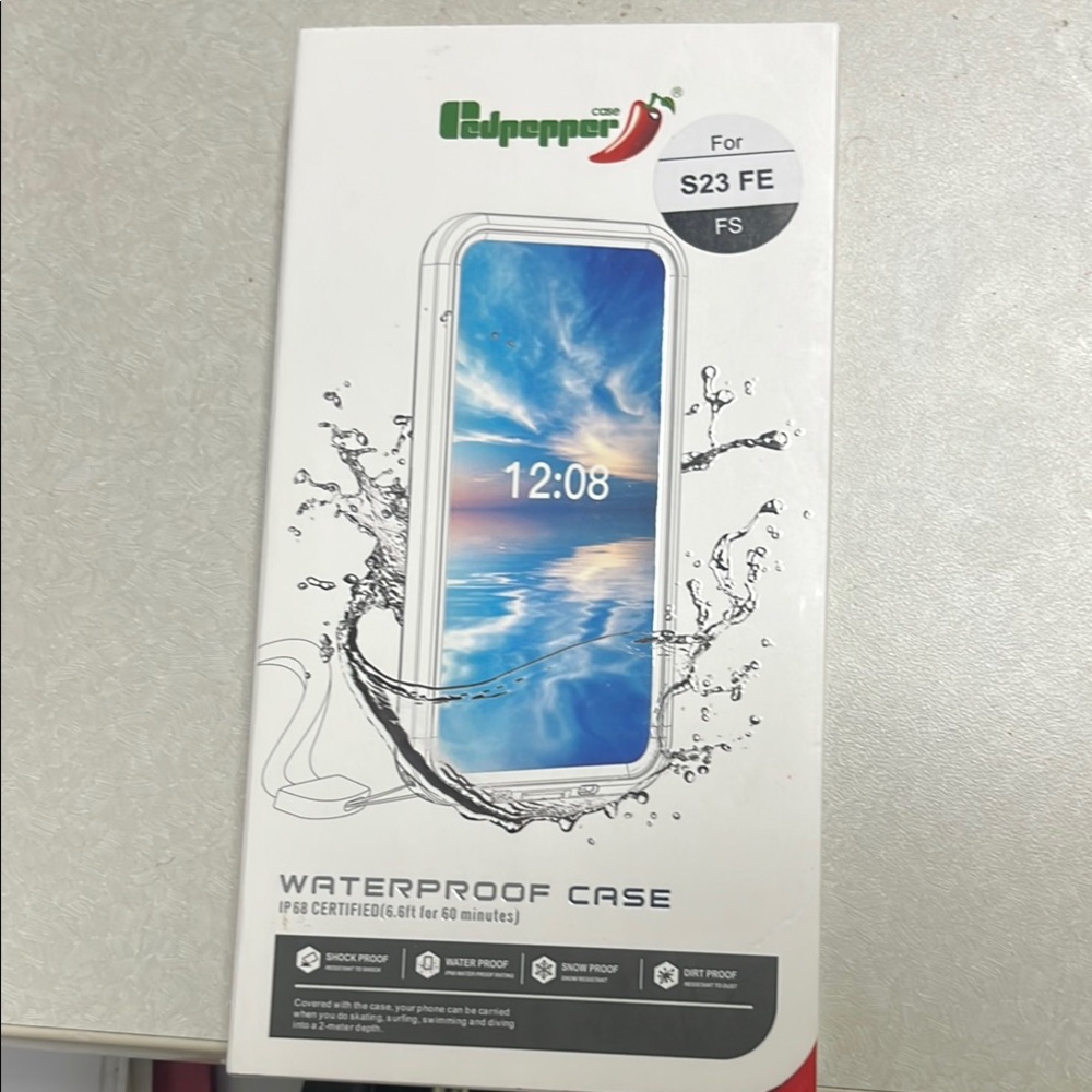 White Phone Case with Water-Resistant Features